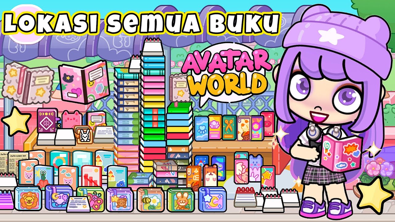 MENCARI SEMUA LOKASI BUKU DI AVATAR WORLD PAZU!📚