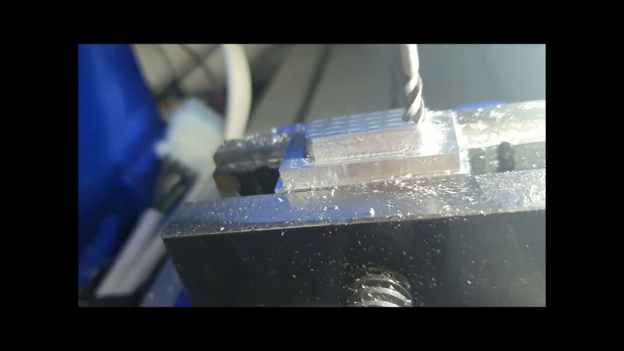 Frezarka 3040 frezowanie aluminium, ZW3d, Mach3, efekty obróbki