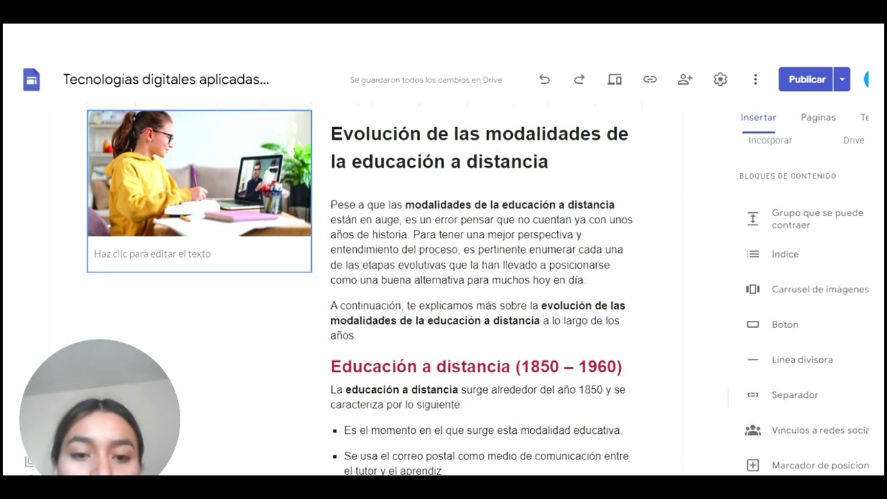 Sito web(tecnología conocimiento y educación)