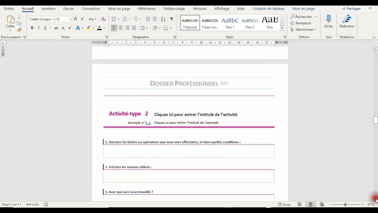Dossier Professionnel (DP) titre de Gestionnaire de paie