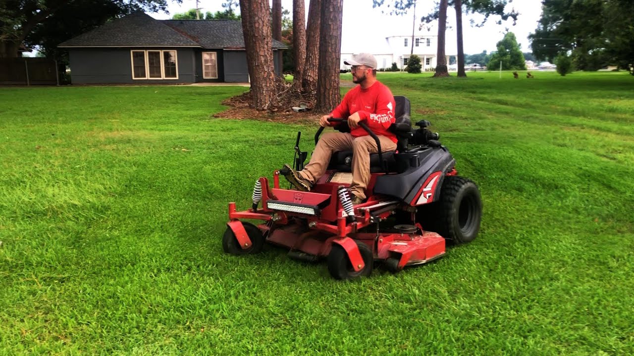 Real Time Mowing this Small Commercial Property