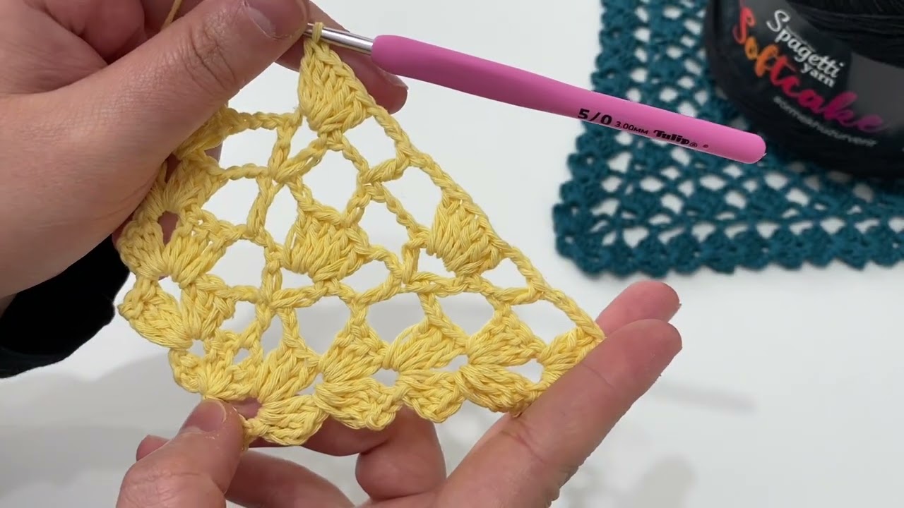 KOLAY ÜÇGEN ŞAL YAPIMI - EASY CROCHET SHAWL  PATTERN FOR BEGİNNERS