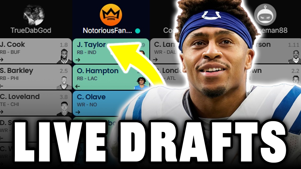 LIVE 2026 Fantasy Football Drafts