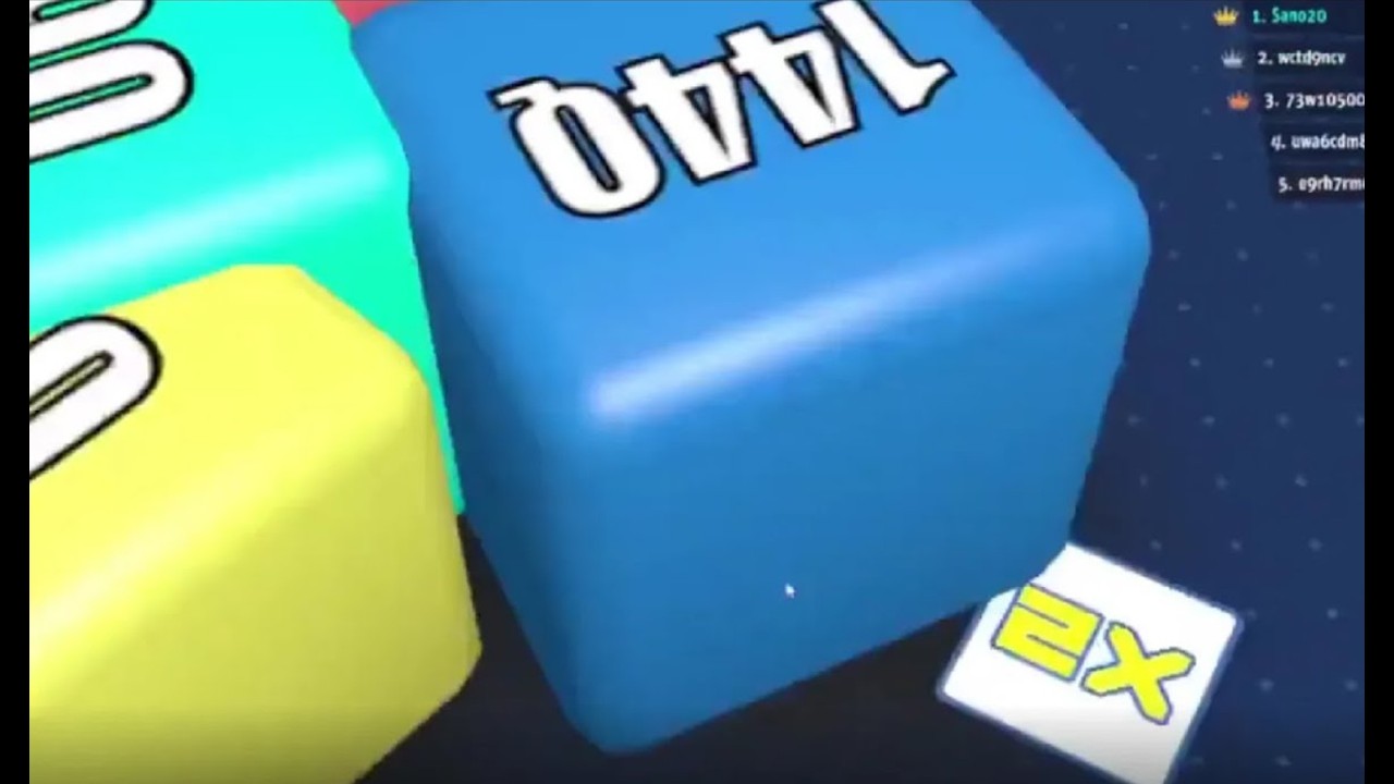 Кубики 2048.io - лучшие моменты