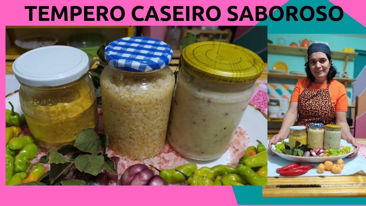 TEMPERO CASEIRO - 3 temperos diferentes para todos os tipos de comida