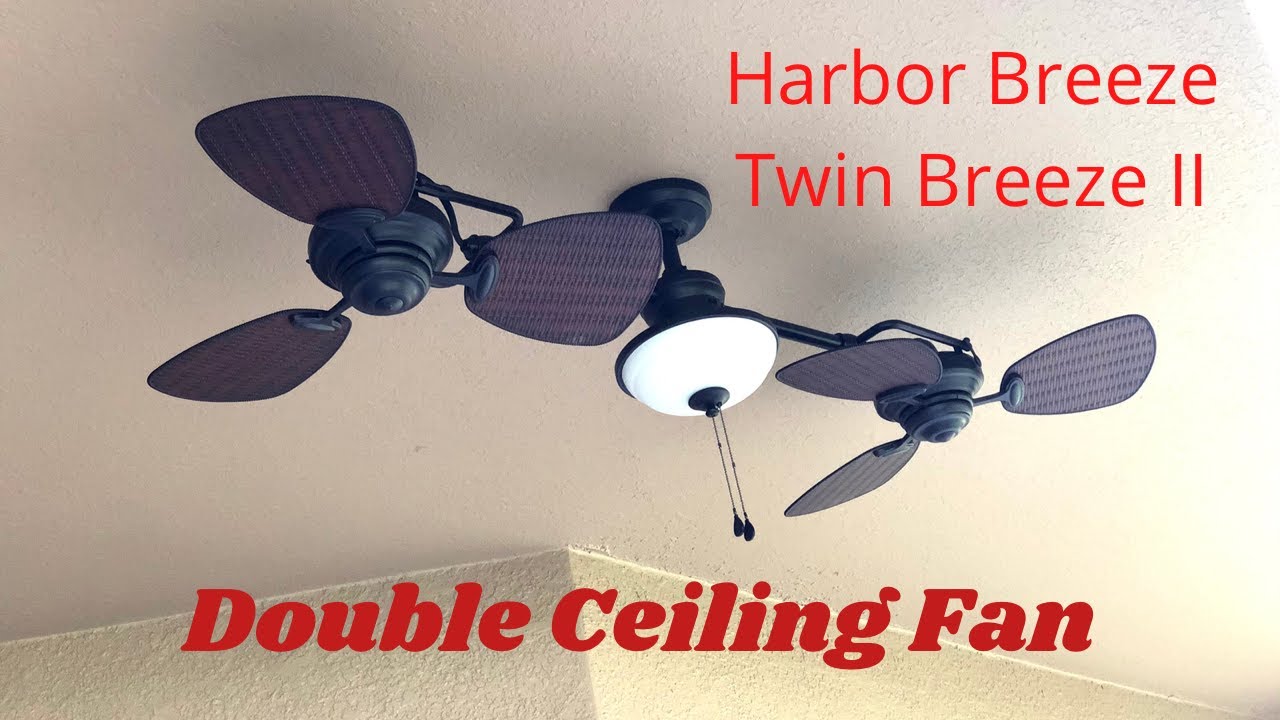 Harbor Breeze Twin Breeze II  | Double Ceiling Fan | How to install a ceiling fan