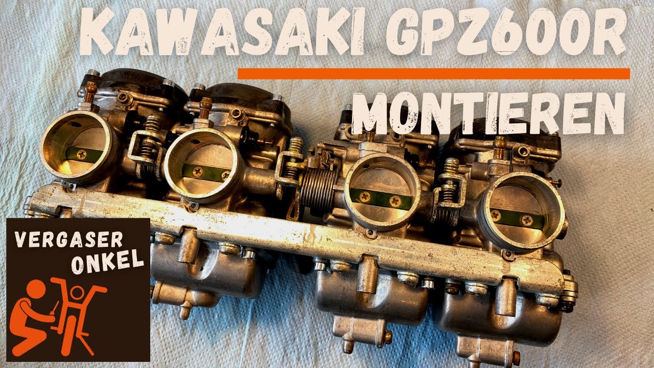 Vergaser Kawasaki GPZ600R montieren, ausführlich erklärt vom Vergaseronkel