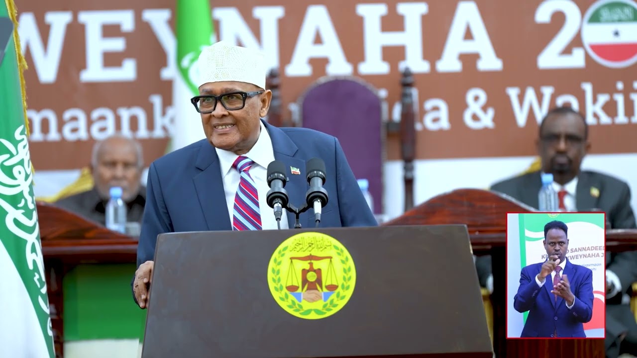 Khudbada Dastuuriga ah ee Madaxweynaha  JSL u jeediyey Labada Gole Baarlamaan