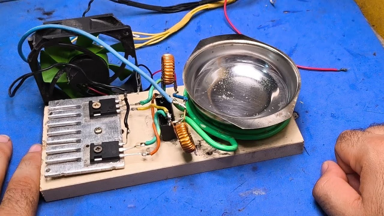 Como Fazer um Poderoso Fogão de indução Caseiro 12 volts Simples e Fácil de Fazer