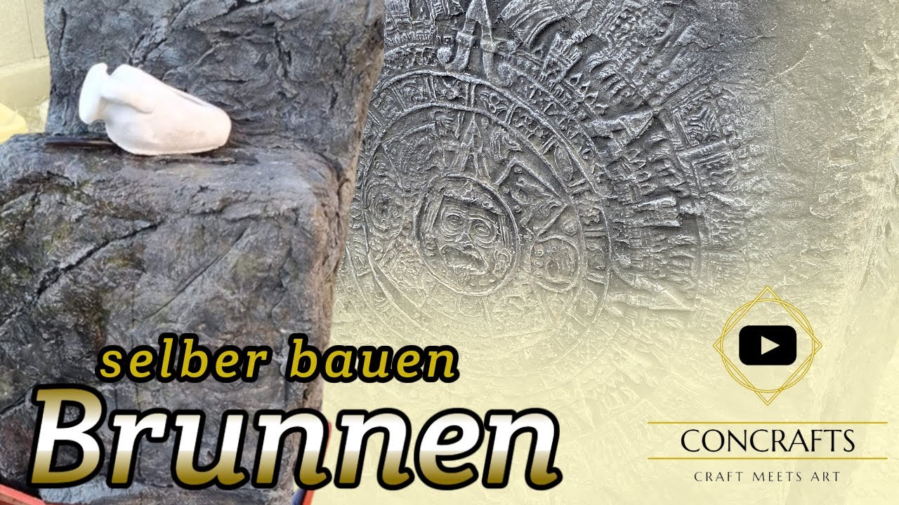 Brunnen (Wasserspiel) aus Beton & Styropor selber bauen [Kundenprojekt]