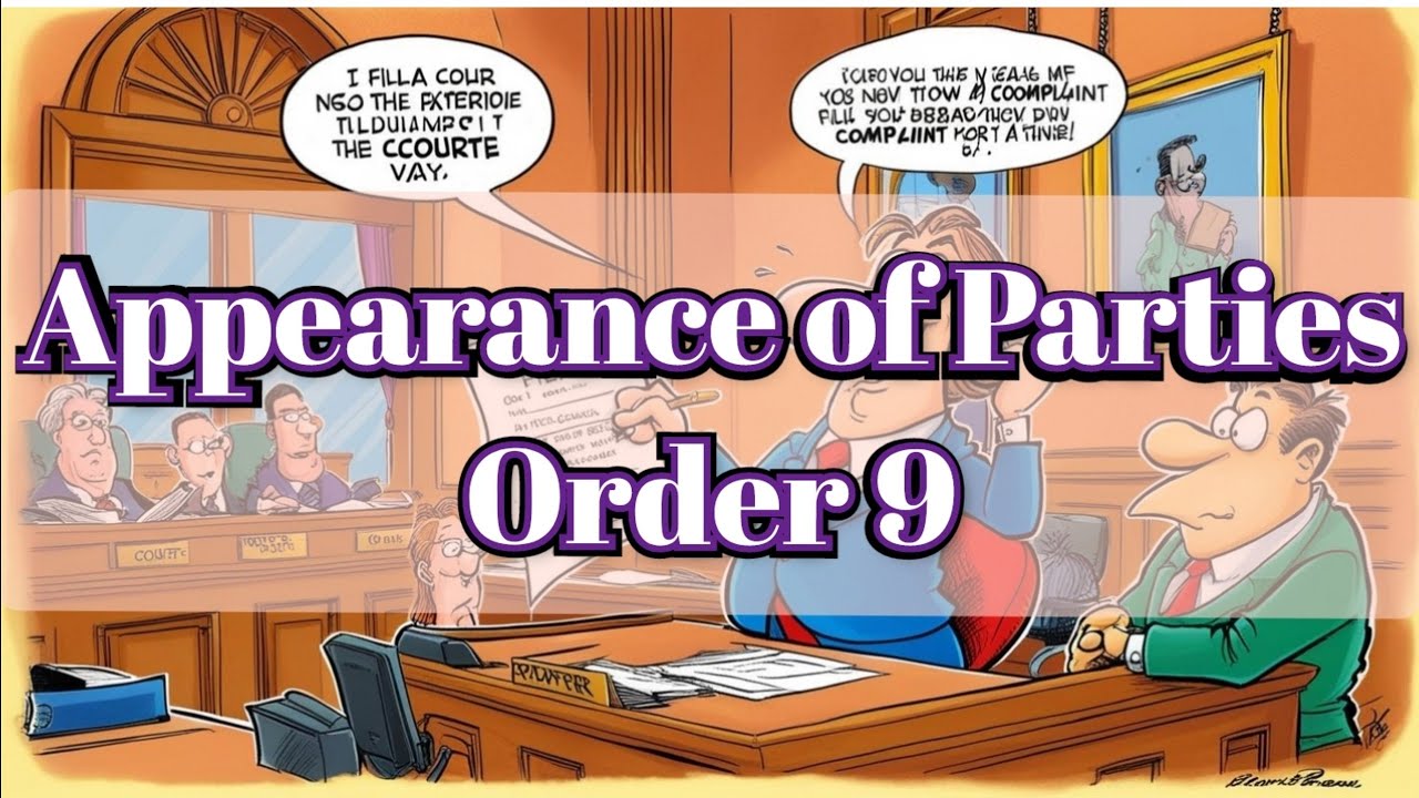 ORDER 9 || Appearance of Parties || FULL CPC || 2 min Law