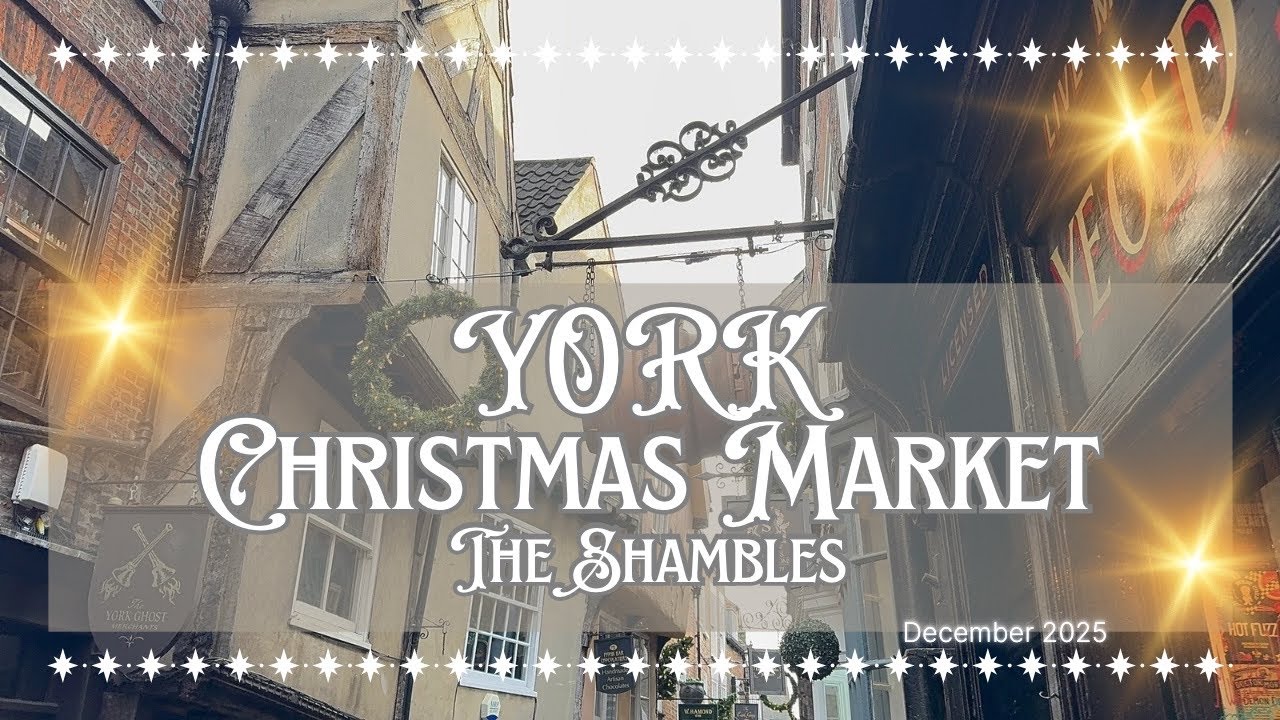 York w świątecznym klimacie 🎄 The Shambles, Shambles Market i Christmas Market #yorkshire #citybreak