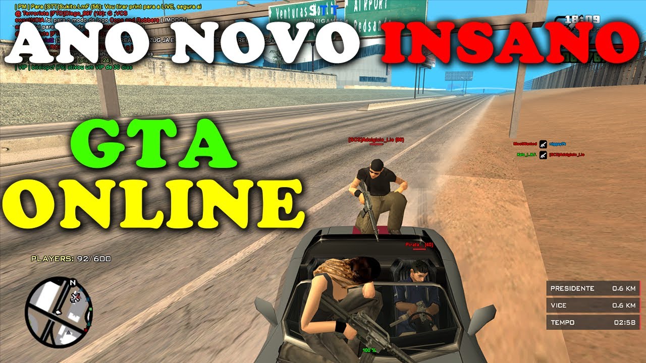 GTA ONLINE (SAMP) -  GTA SAN ANDREAS MULTIPLAYER | Gameplay AO VIVO | LIVE