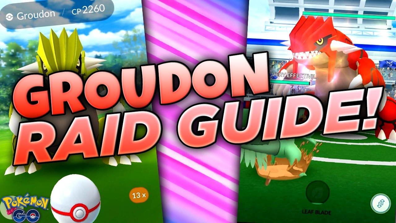 GROUDON EASY RAID GUIDE!!  Pok&eacute;mon GO's Most Powerful Ground Type Best Counters and Strategies!