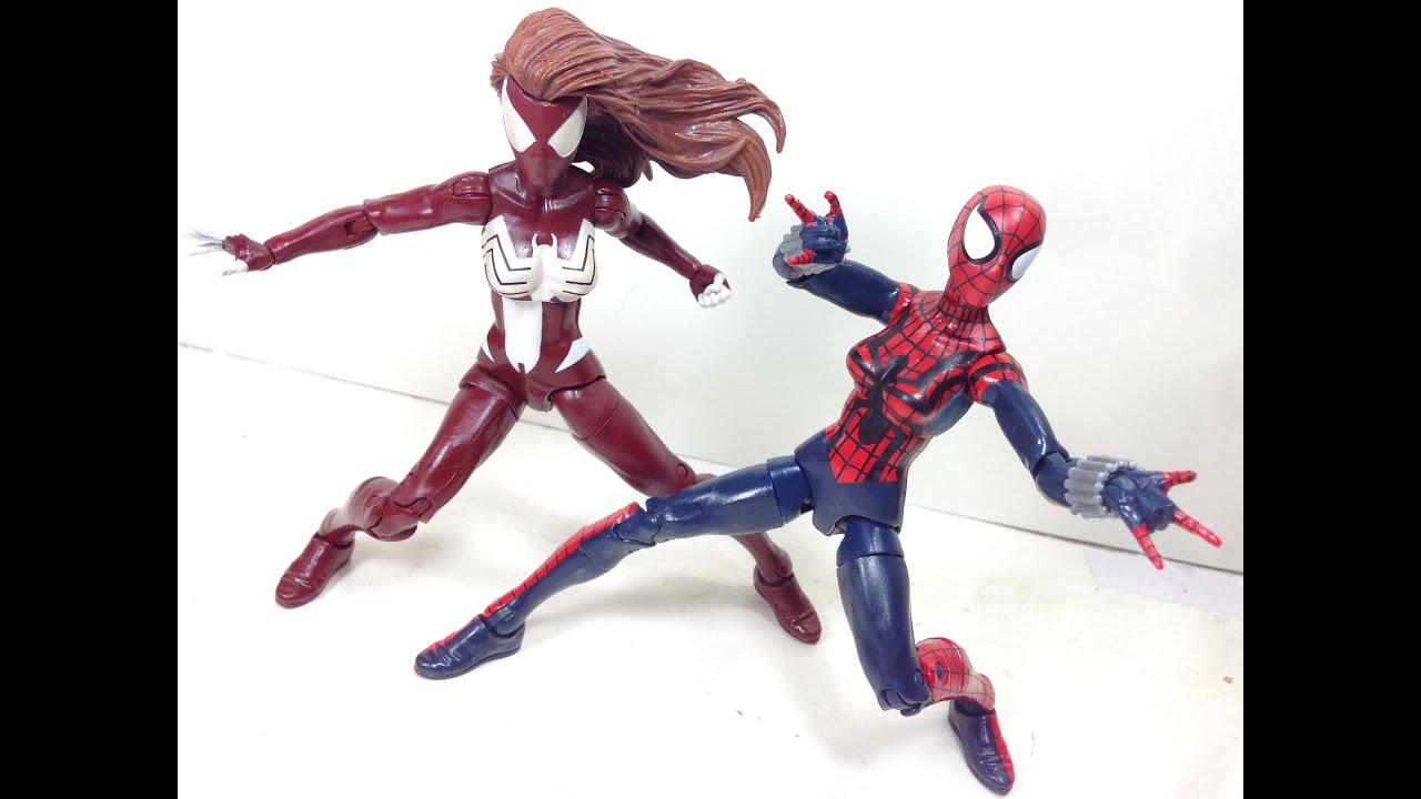 Spider Woman & Spider Girl Marvel Legends Hobgoblin BAF Review