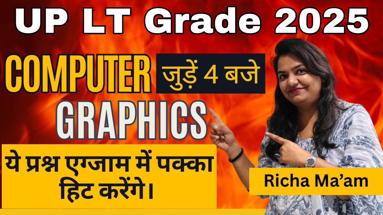 Computer Graphics Full MCQ Practice | UP LT Grade Computer Teacher | Concept Booster