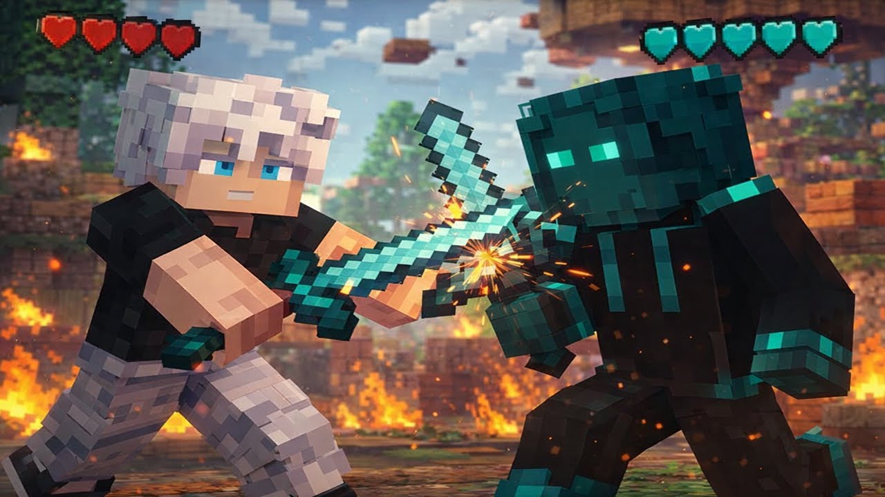 Minecraft competition with my Friend Part 1