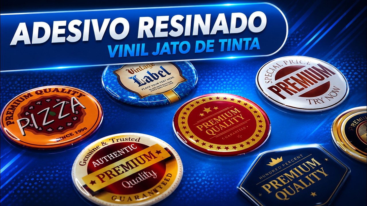 ADESIVO RESINADO - Vinil em Jato de Tinta