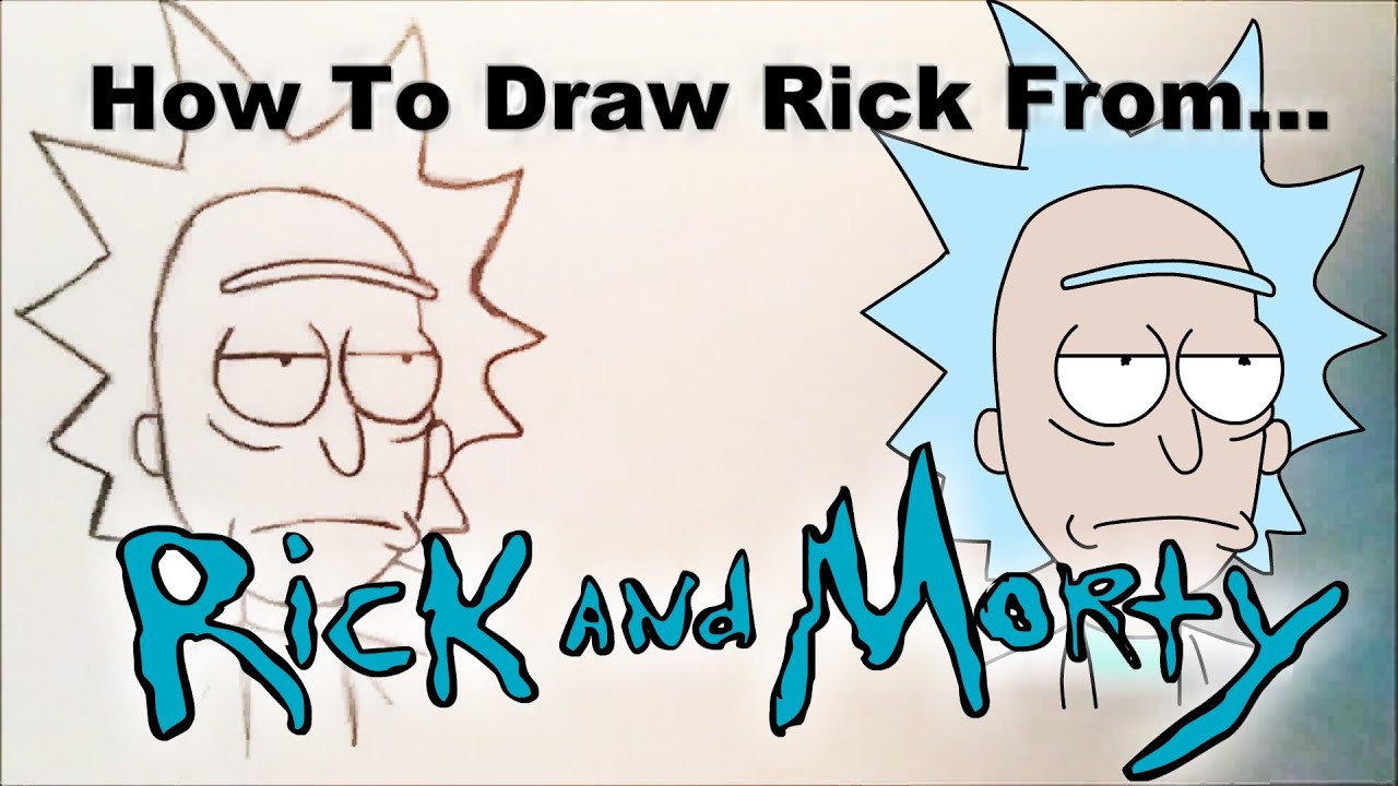 How To Draw Rick From Rick and Morty ☆ Step by Step  ☆