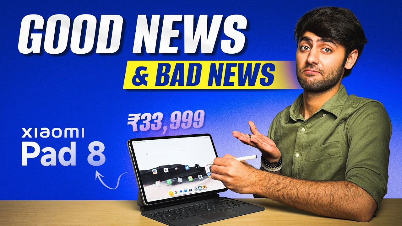 Xiaomi Pad 8 Review: Is It Worth Rs 33,999? 🤨🚀| Pros, Cons, & Verdict