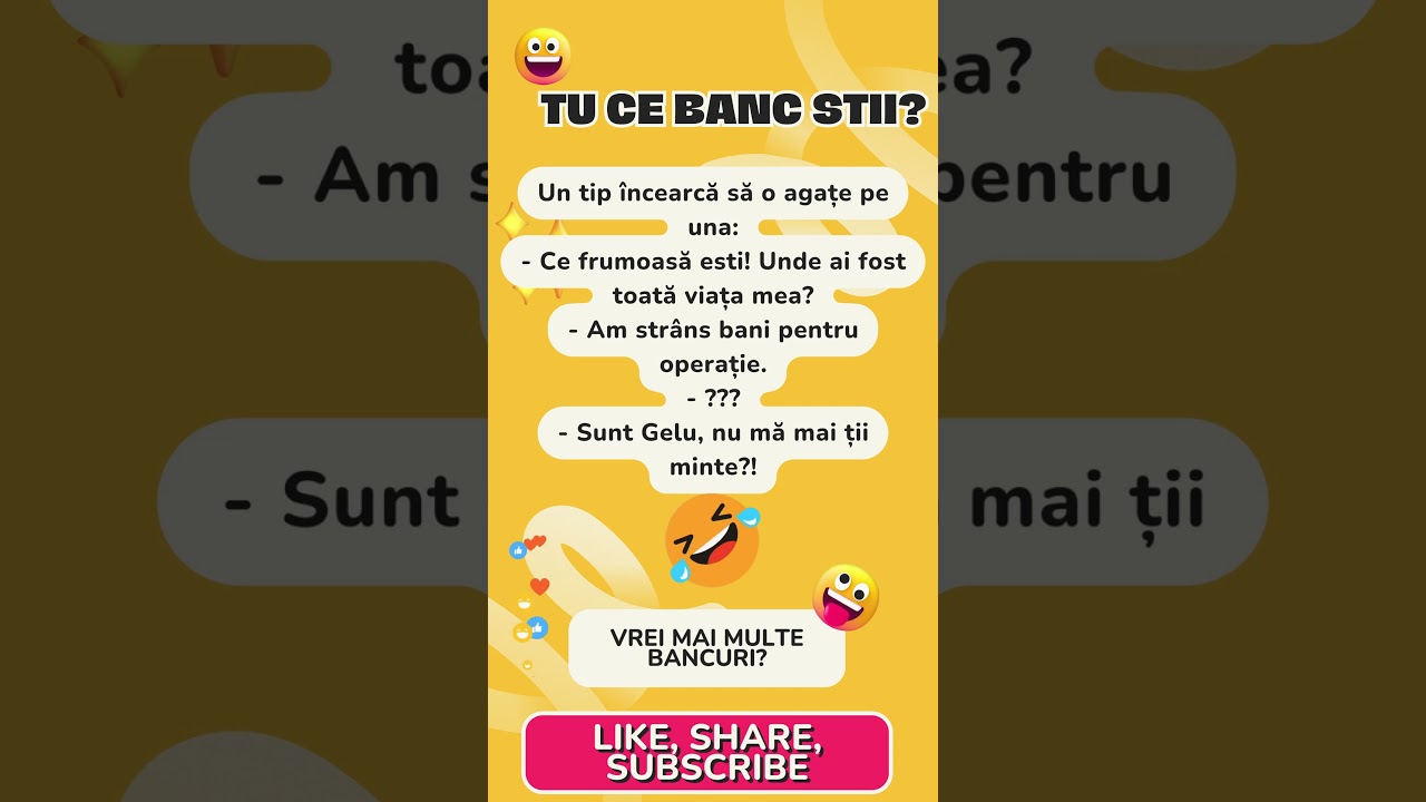 Un tip &icirc;ncearcă să o agațe pe una...  #bancuri #bancshow