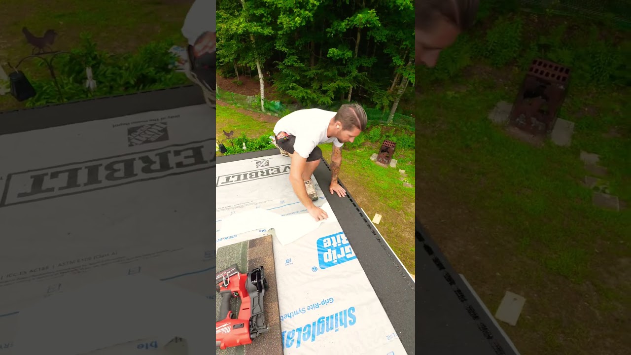 roofing starter peel and stick shingle #diy #homeimprovement #roofing