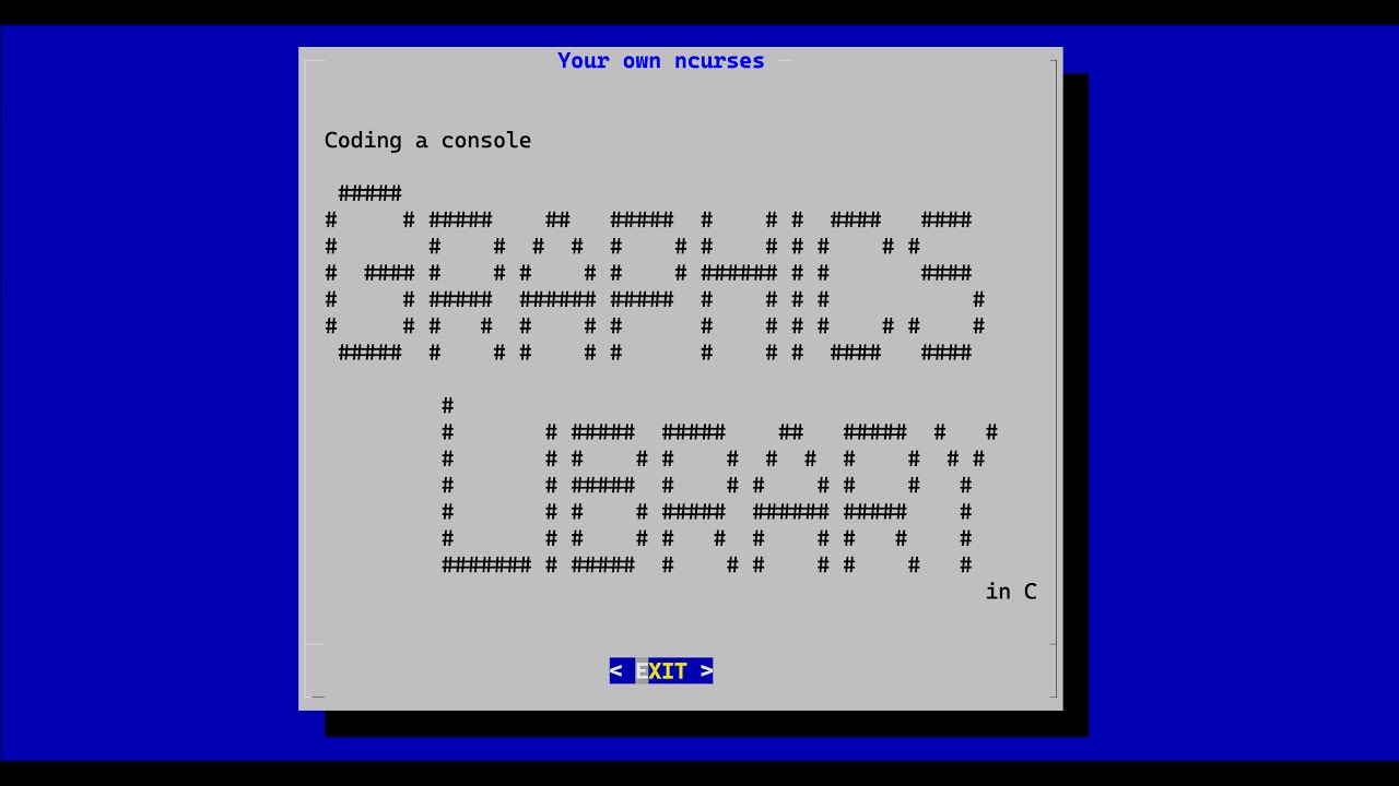 01 Coding a Console Graphics Library in C