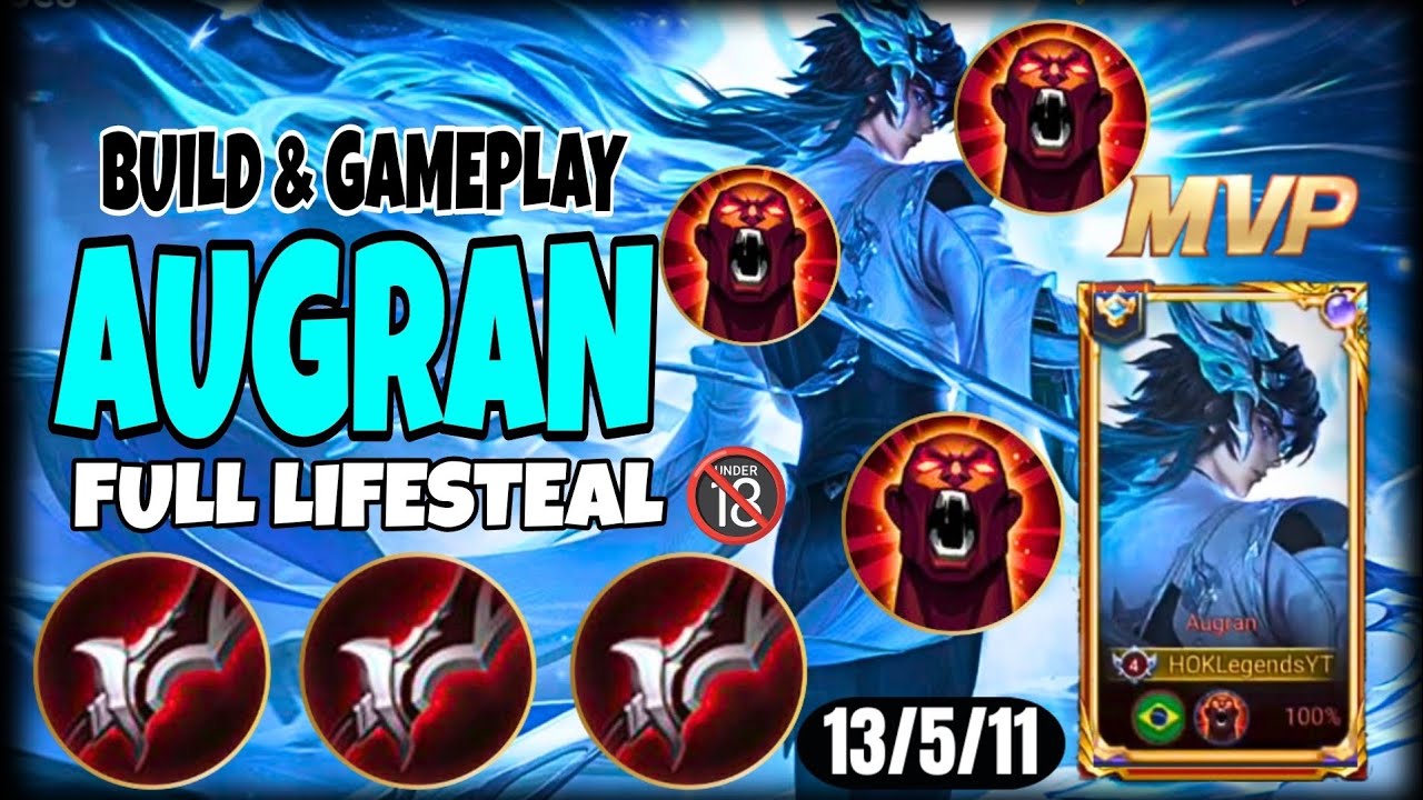 AUGRAN HONOR OF KINGS | YOU MUST TRY THIS BUILD!! - CLASH LANE RANK: GRANDMASTER MYTHIC