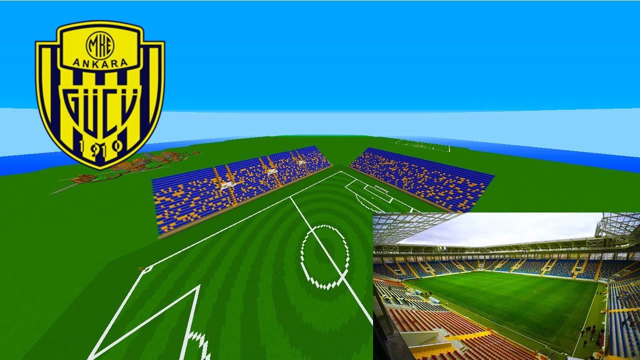 ERYAMAN STADYUMU ANKARAGÜCÜ STADI - STADYUM YAPIM - ŞAMPİYON ANKARAGÜCÜ#minecraft#minecraftstadyum