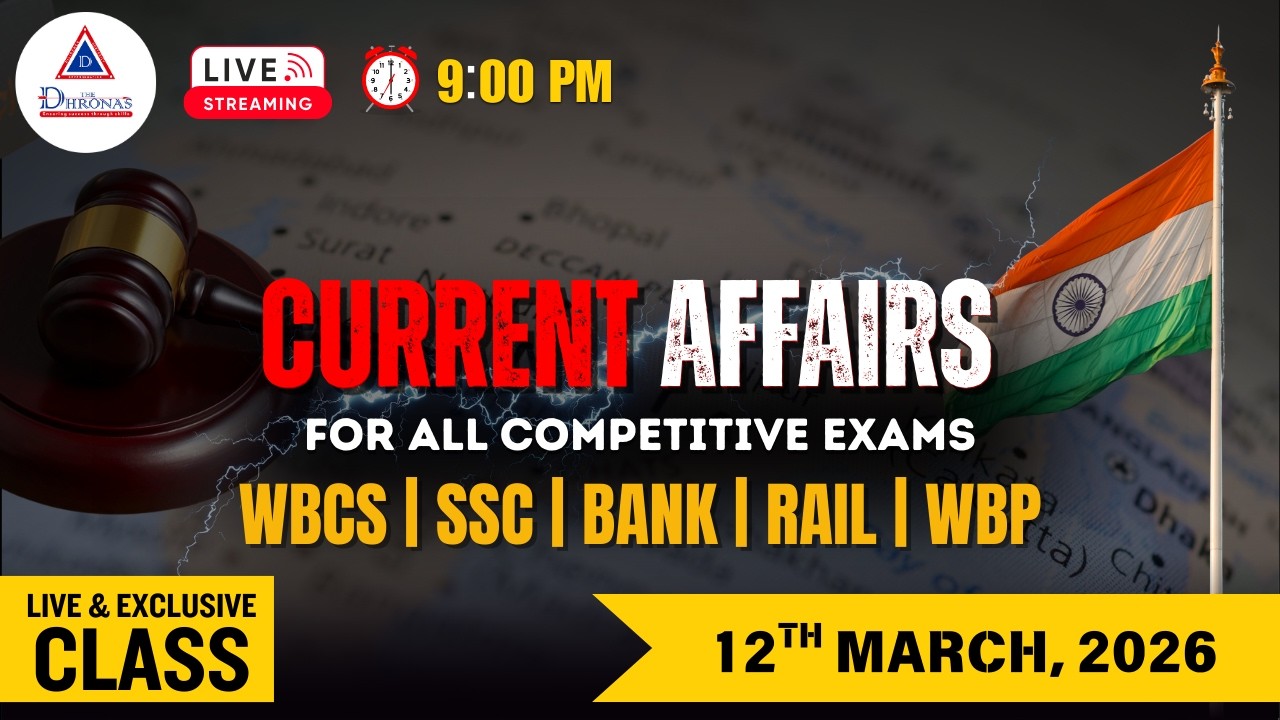 Important Current Affairs Live Class of 12TH March for #wbcs #wbp #kpsi #cgl #chsl #bank #rail
