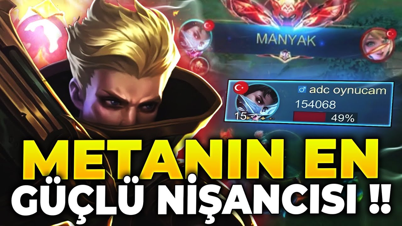 METANIN EN GÜÇLÜ NİŞANCISINI OYNADIM HER MAÇ %50 HASAR ATTIM !! Granger Jin | Mobile Legends