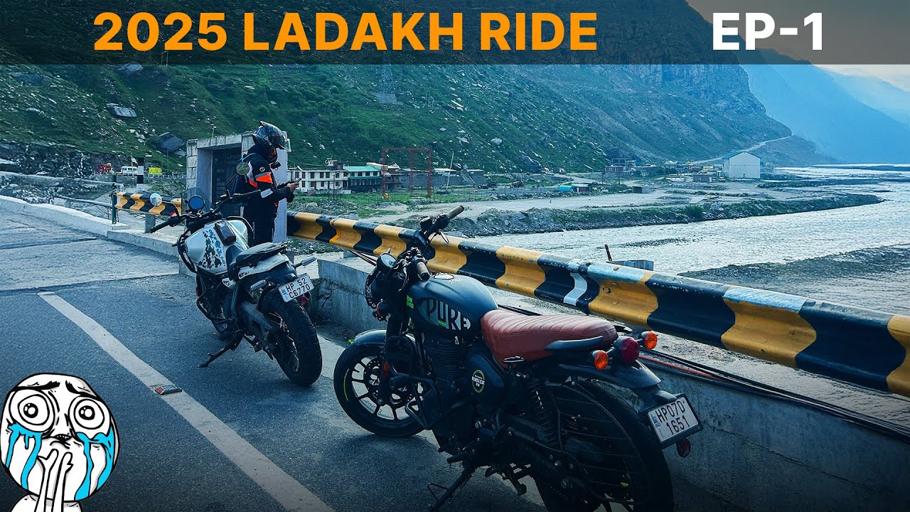 2025 Ladakh Ride episode 1 | Manali to Rohtang Ride on Royal Enfield Hunter 350 | Moto vlog
