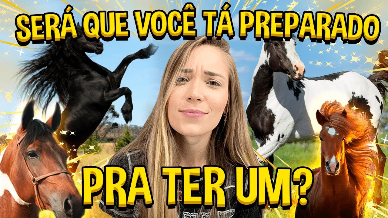 VOCÊ SABE TUDO QUE É NECESSÁRIO PARA TER UM CAVALO?