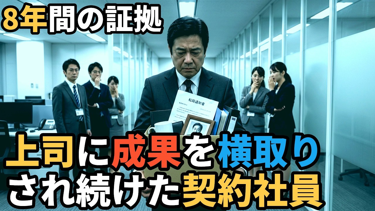【差別】8年間奪われ続けた成果、証拠を出した日すべてが変わった/成果を全部取られた社員が残していた記録