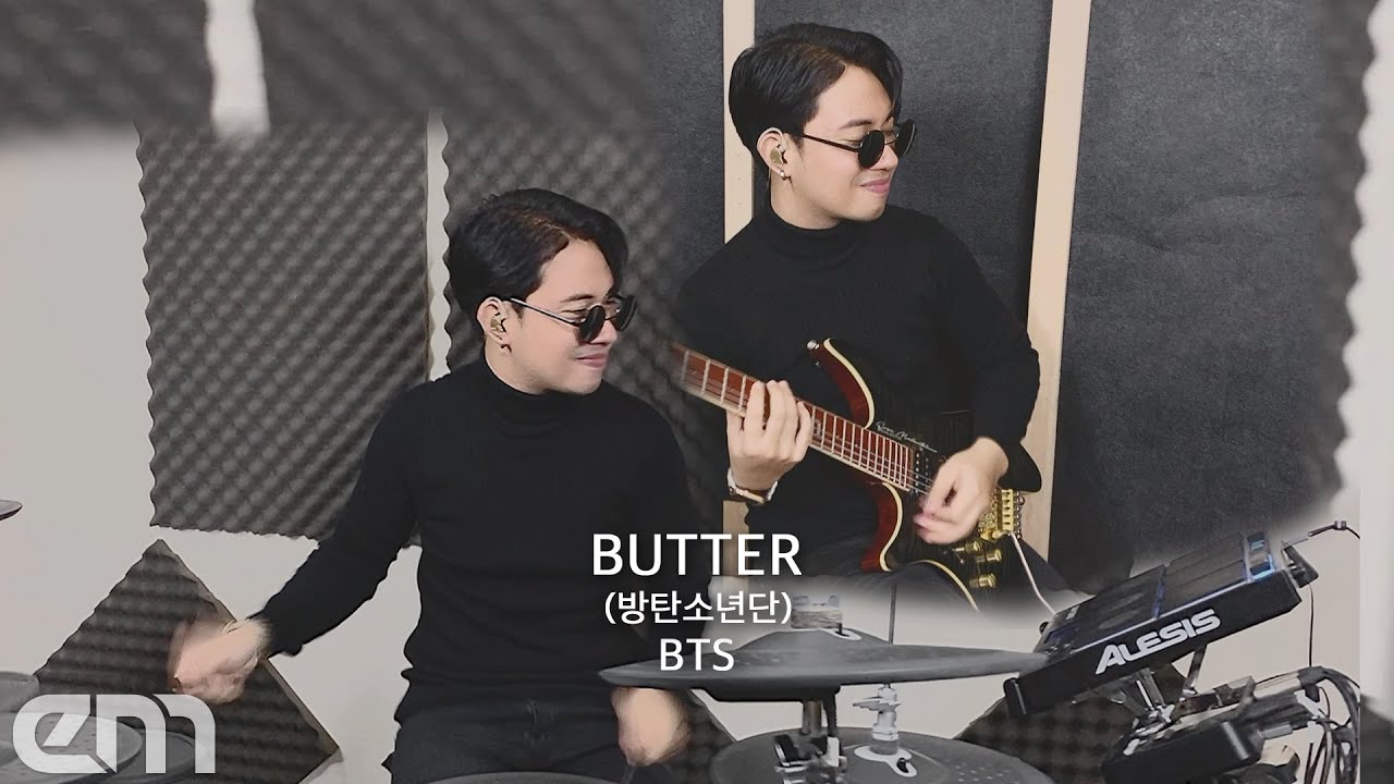 BTS (방탄소년단) - Butter | Guitar & Drum Cover by Erza Mallenthinno
