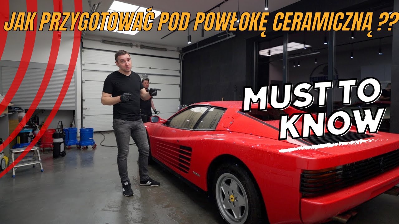 Jak przygotować lakier pod powłokę ceramiczną carDNA Ferrari Testarossa ceramic coating Opti Coat