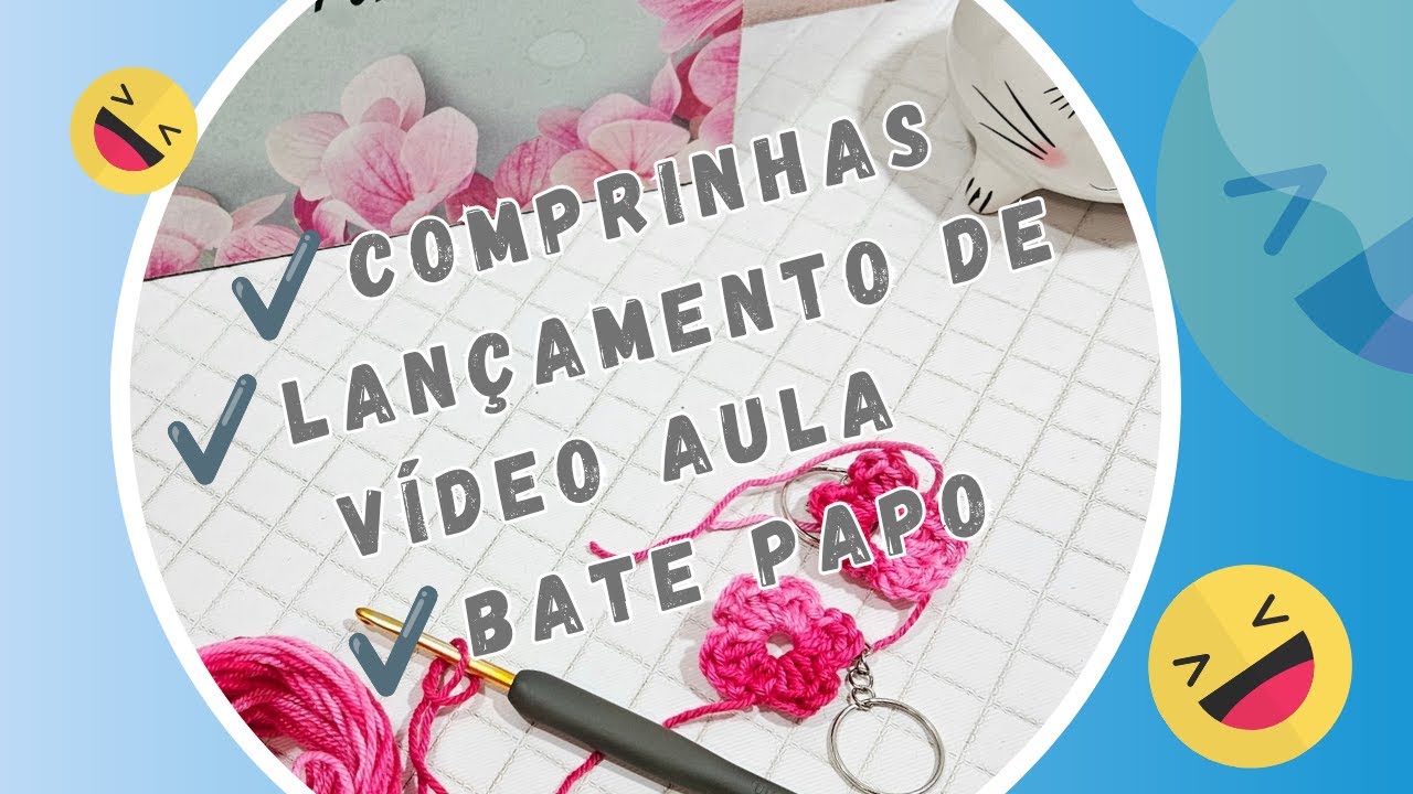 Comprinhas / lançamento vídeo aula peso de porta / papo de crocheteira #crochê #croche