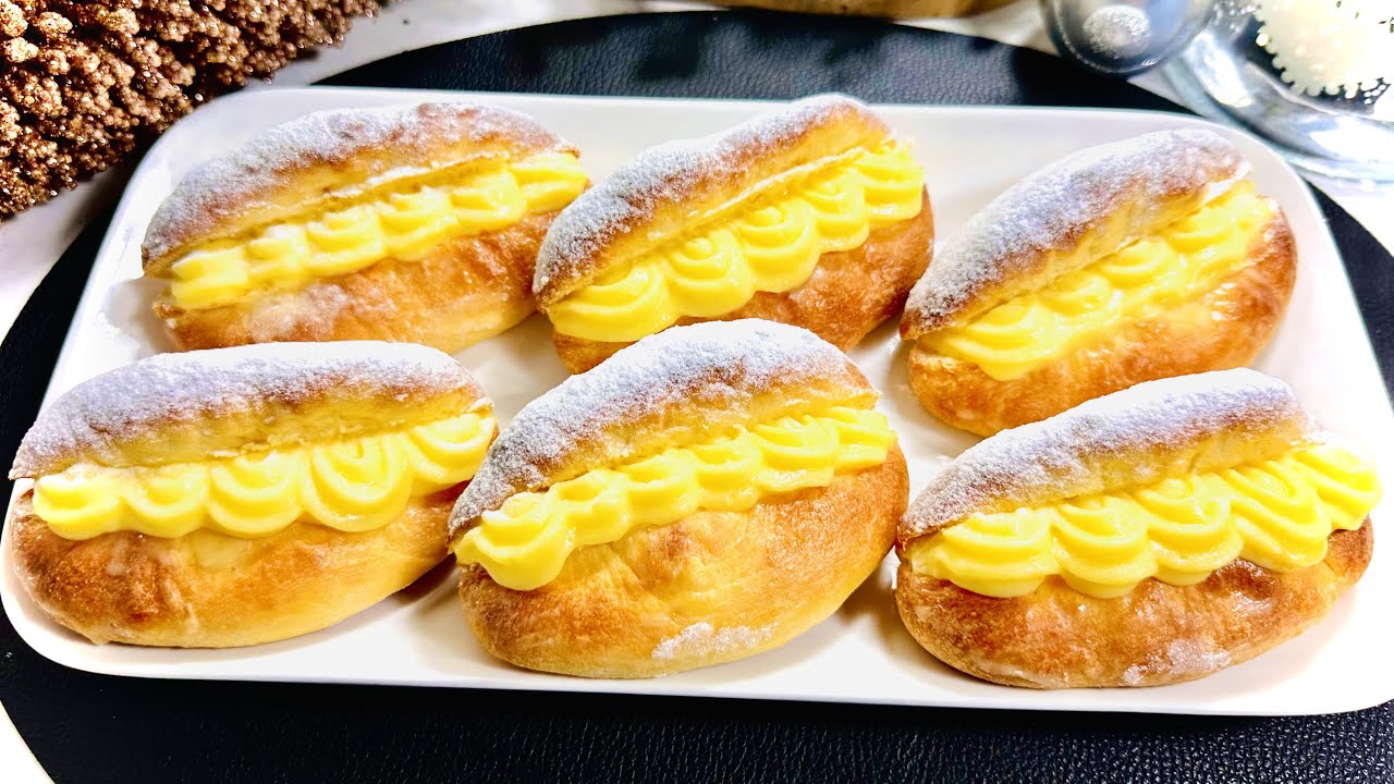 Brioche Vanilla Custard Buns… Pudding Lips! | How To Bake