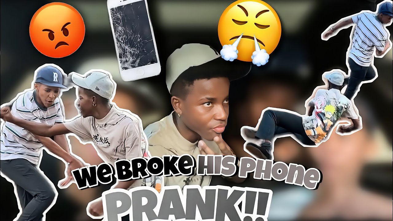 Cracking our friends phone PRANK|| He has SHORT TEMPER 🤯