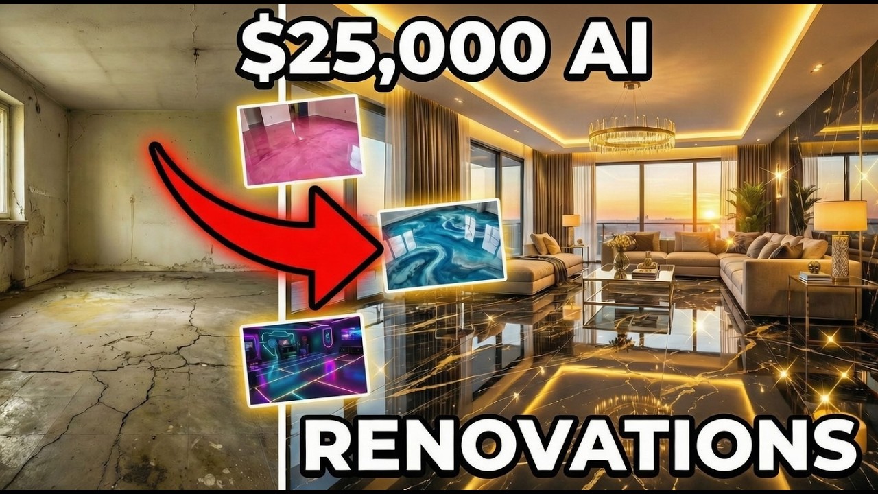 Best AI $25,000 Home Renovations 2026 | Epoxy Floors & Luxury Interiors (Compilation)