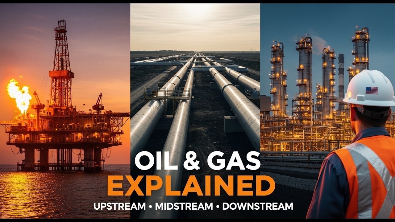 Oil and Gas Industry Explained | Upstream, Midstream, Downstream (Safety Basics)