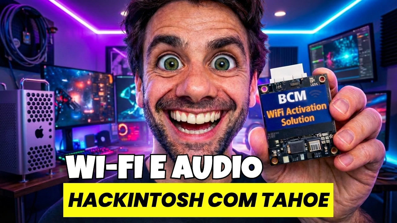 🔥 Finalmente | WiFi BCM/BCM94360/Fenvi + Áudio | macOS Tahoe, Sequoia e Sonoma | Hackintosh