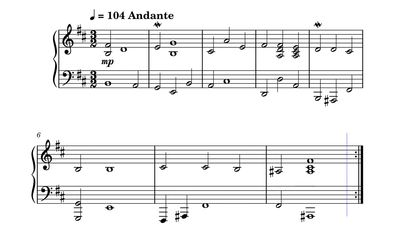 Baroque Suite for Keyboard no1 | Sarabande - Sovereignty - Sheet music