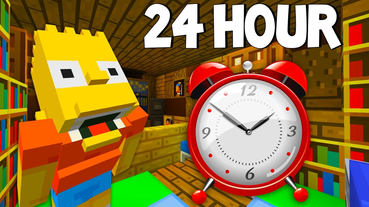 Барта Симпсона хоронят заживо | 24-часовой челлендж | Симпсоны | Minecraft Xbox [50]