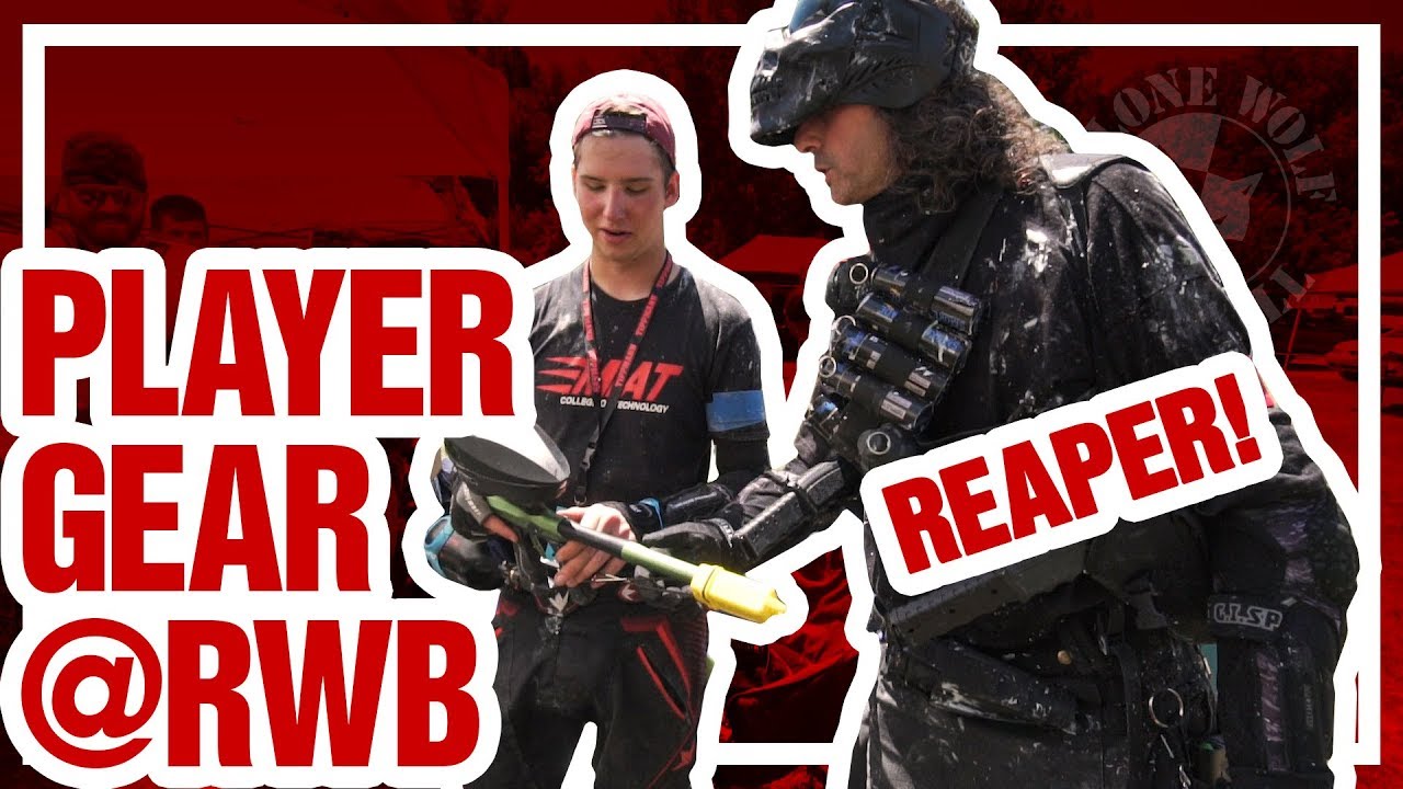 Paintball Player Gear Bags w/ Reaper @ Lone Wolf Paintball Red, White & Blue Game