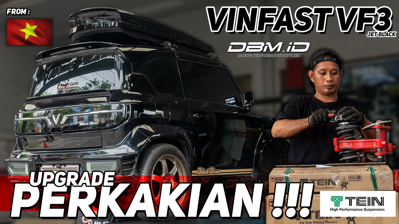 PERTAMA KALI DI SURABAYA !!!, MOBIL VINFAST VF3 PASANG SHOCK BY TEIN PASANG LANGSUNG DI DBM.ID