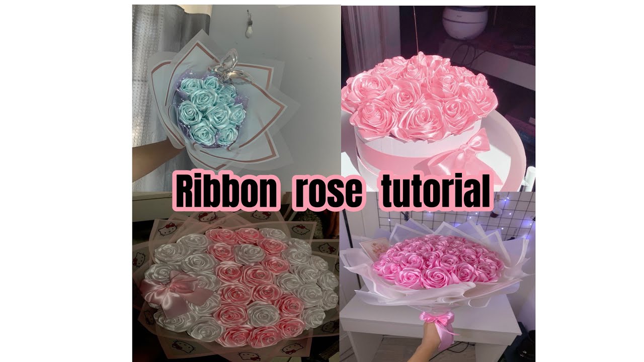 Ribbon rose tutorial for 2 inches ribbon