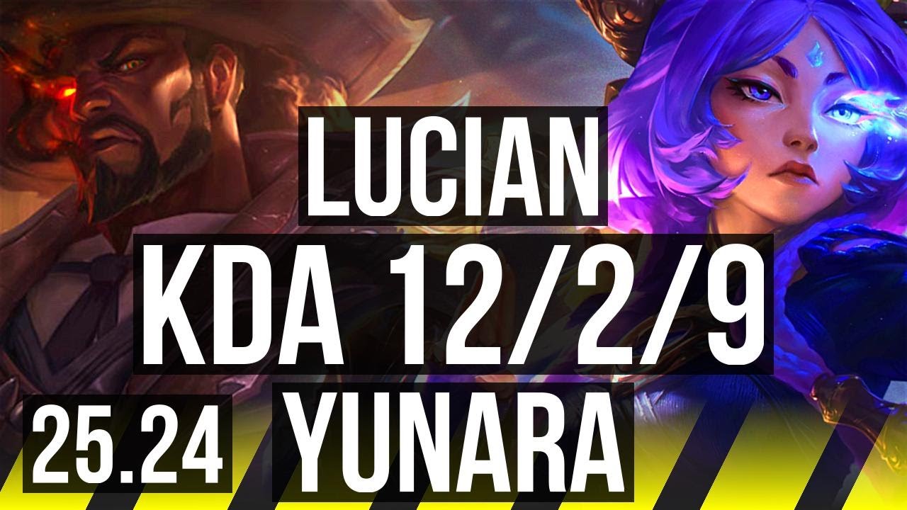 LUCIAN & Nami vs YUNARA & Neeko (ADC) | Good KDA: 12/2/9 | KR Challenger | 25.24