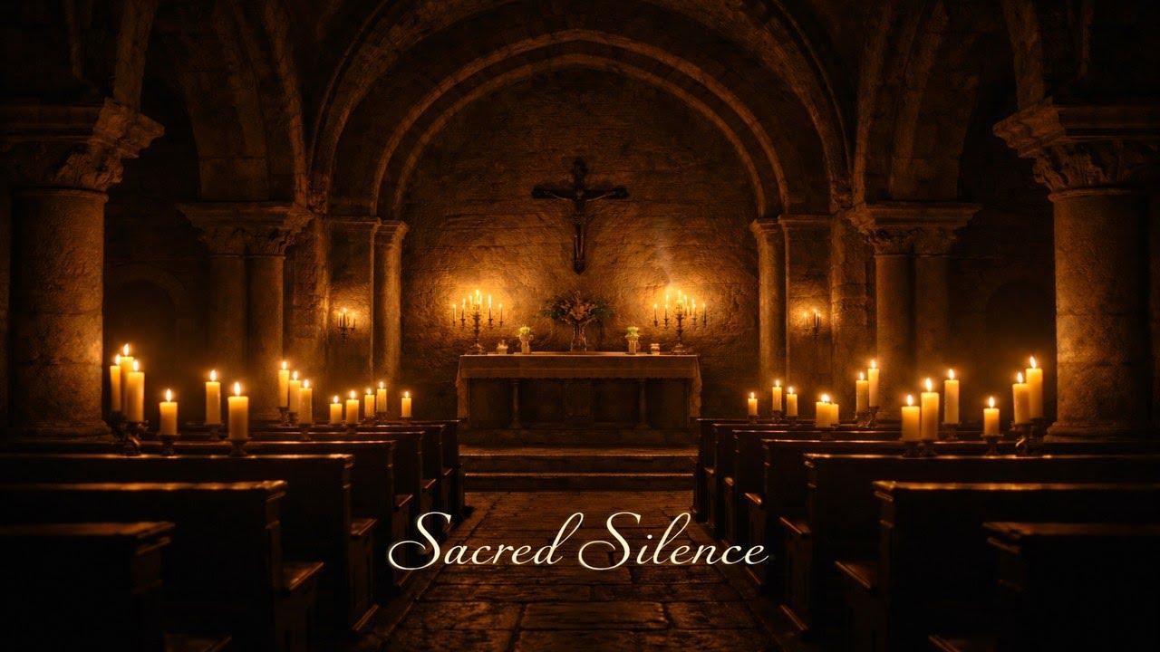 Sacred Silence | Candlelit Chapel Ambience for Deep Sleep, Prayer & Stillness