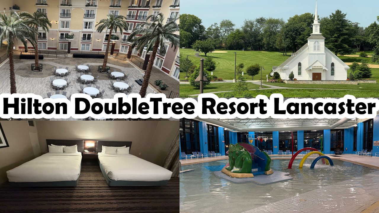 Hilton DoubleTree Resort Lancaster | Full Tour + Breakfast & Pool Highlights